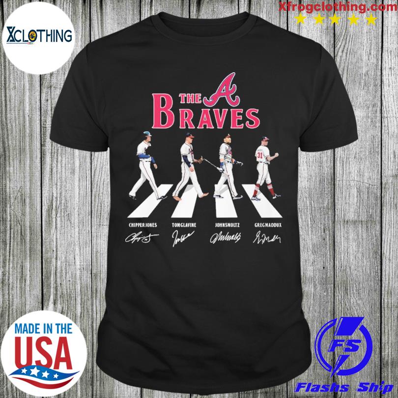 The Braves Abbey Road The Beatles Atlanta Braves Signature t-shirt in 2023