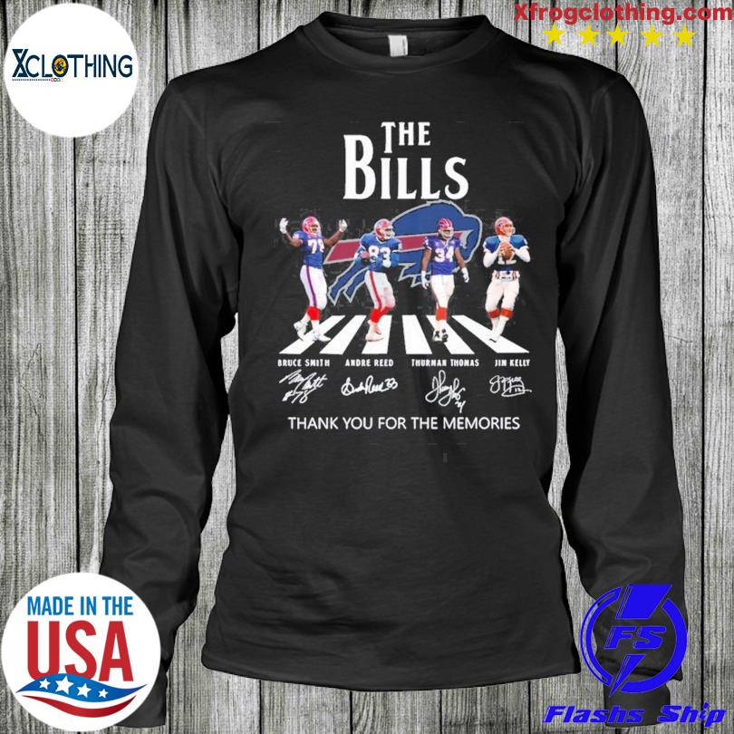 Original The Buffalo Bills Thank You For The Memories Abbey Road Signatures  T-shirt,Sweater, Hoodie, And Long Sleeved, Ladies, Tank Top