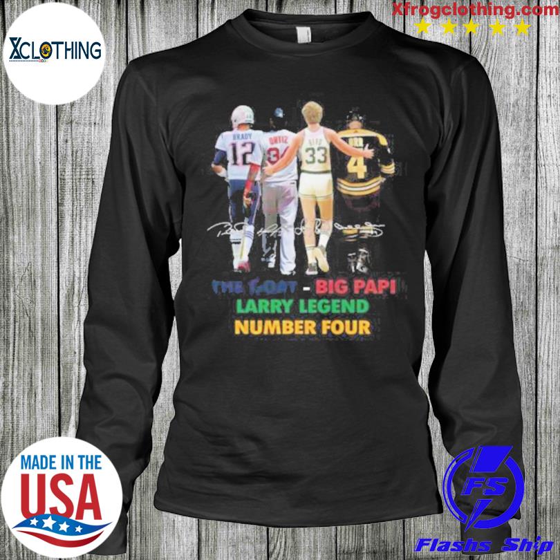 Official original The Goat Big Papi Larry Legend Number Four shirt, hoodie,  longsleeve, sweatshirt, v-neck tee