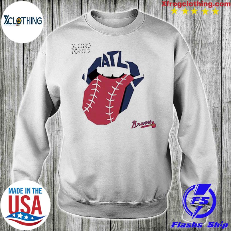 Premium atlanta braves vinyl rolling stones shirt, hoodie, sweater