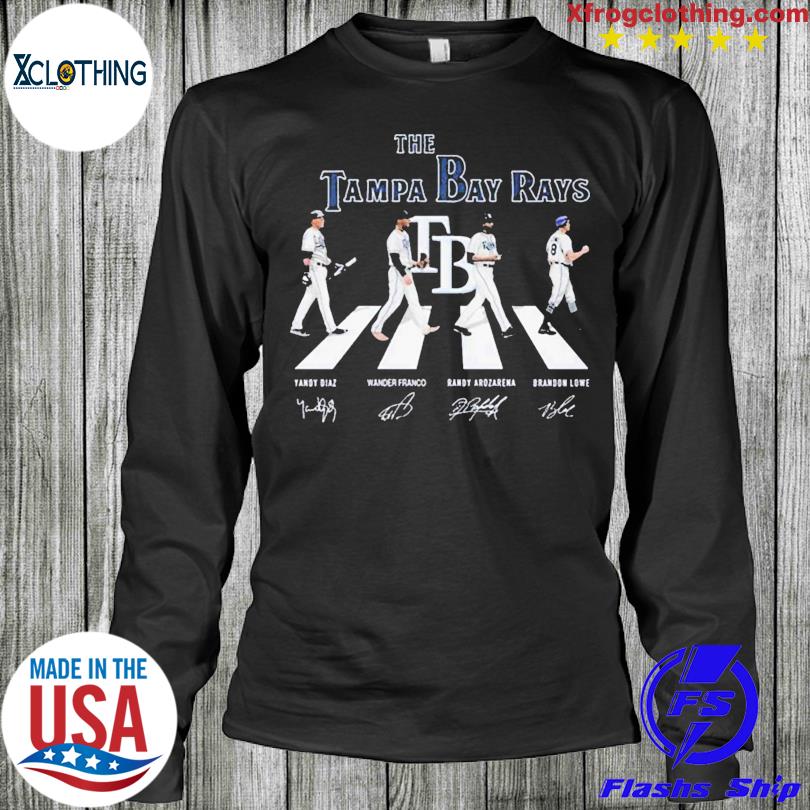 Official The Tampa Bay Rays Yandy Diaz Wander Franco Randy Arozarena  Brandon Lowe Abbey Road Signatures And Logo Shirt, hoodie, sweater, long  sleeve and tank top