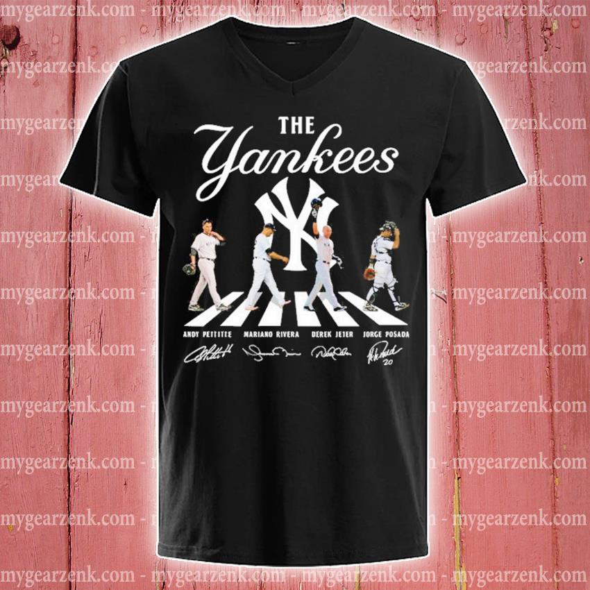 The New York Yankees Baseball Players Abbey Road Signatures T-Shirt, 2022 New  York Yankees Shirt Gift Fan - Fashions Fade, Style Is Eternal