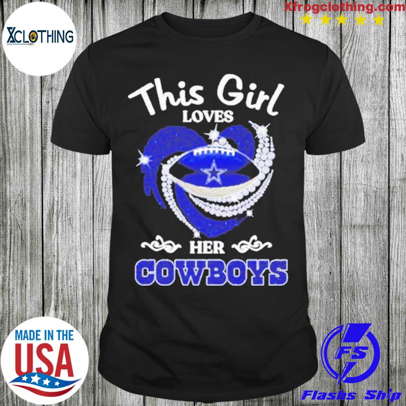 This Girl Loves Her Dallas Cowboys Navy T-Shirt