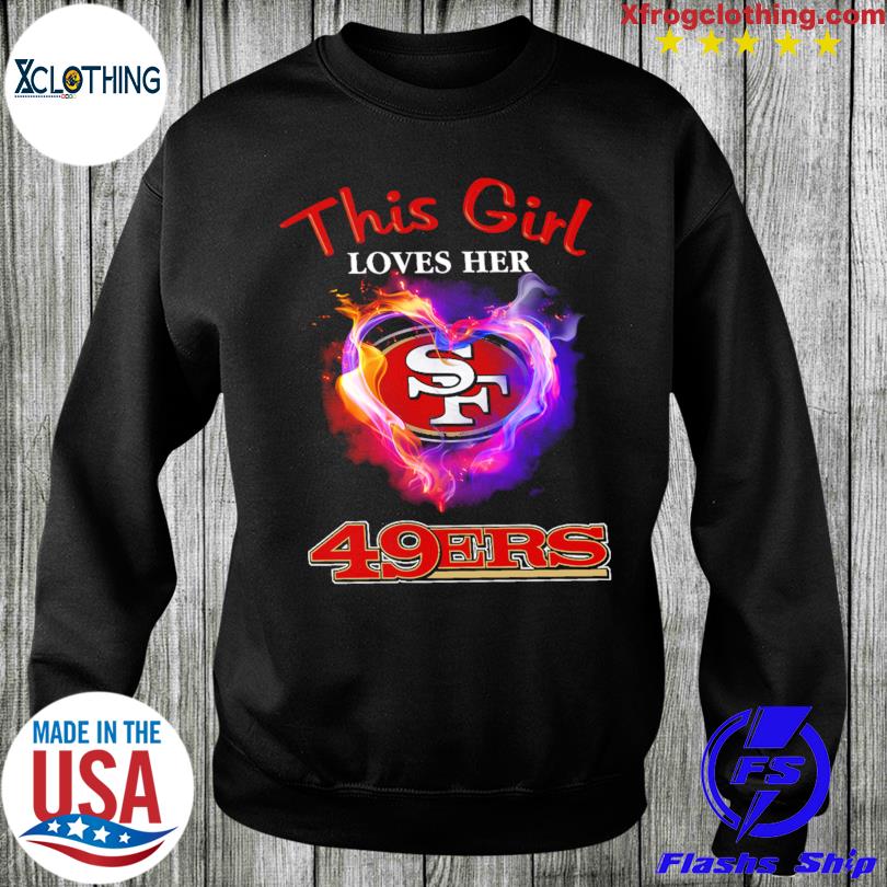 MagikTees This Girl Loves Her 49ers T-Shirt