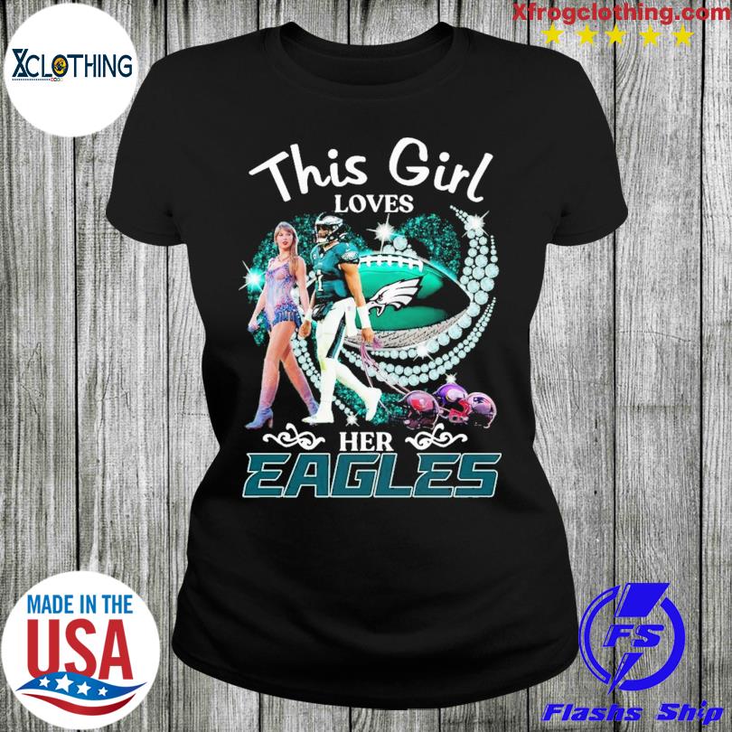 This Girl Loves Her Eagles T-shirt - Shibtee Clothing