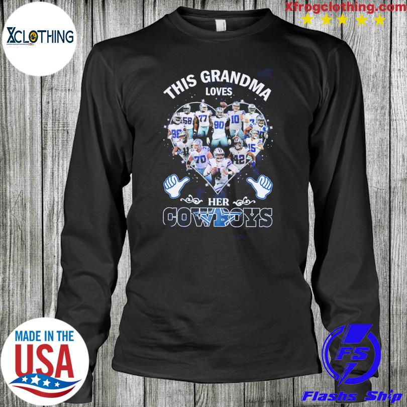 Buy This Grandma Loves Her Cowboys Shirt For Free Shipping CUSTOM