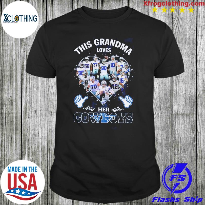 Buy This Grandma Loves Her Cowboys Shirt For Free Shipping CUSTOM