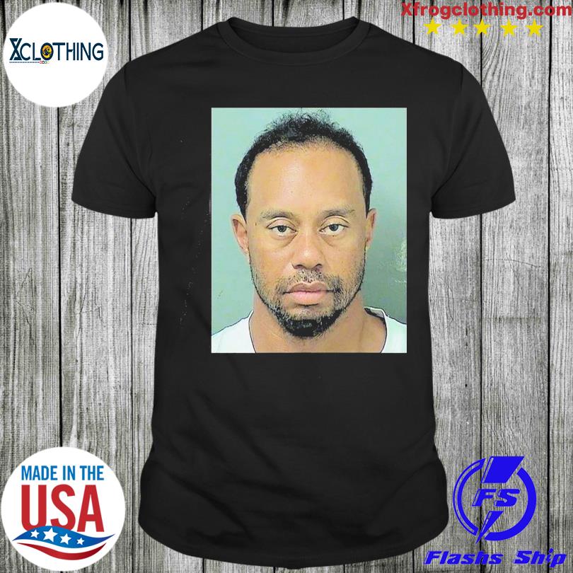 Tiger woods mugshot deals tee shirt