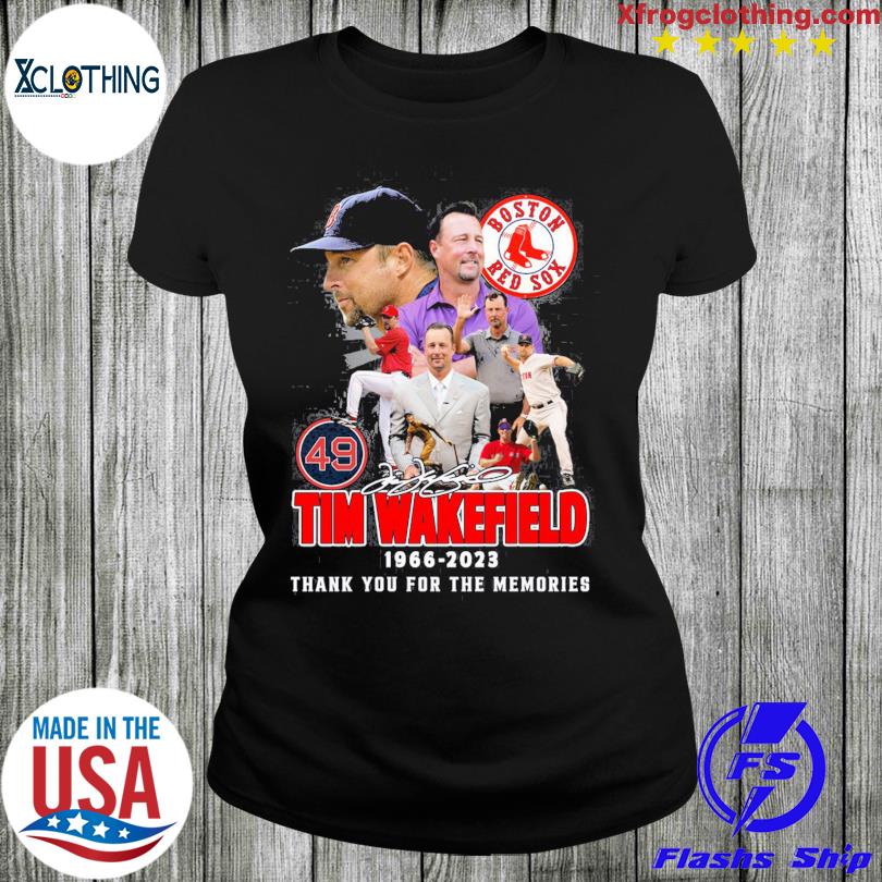 Tim Wakefield 49 Boston Red Sox 1966 2023 Memories T Shirt - Growkoc