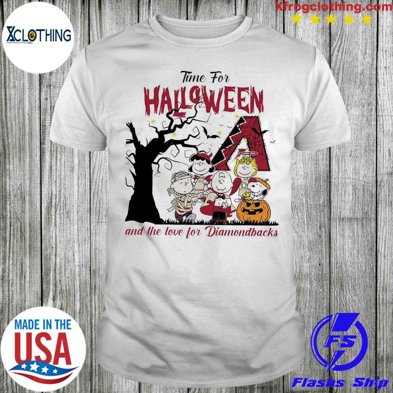 Time For Halloween And The Love For Diamondbacks Shirt, hoodie, sweater and  long sleeve