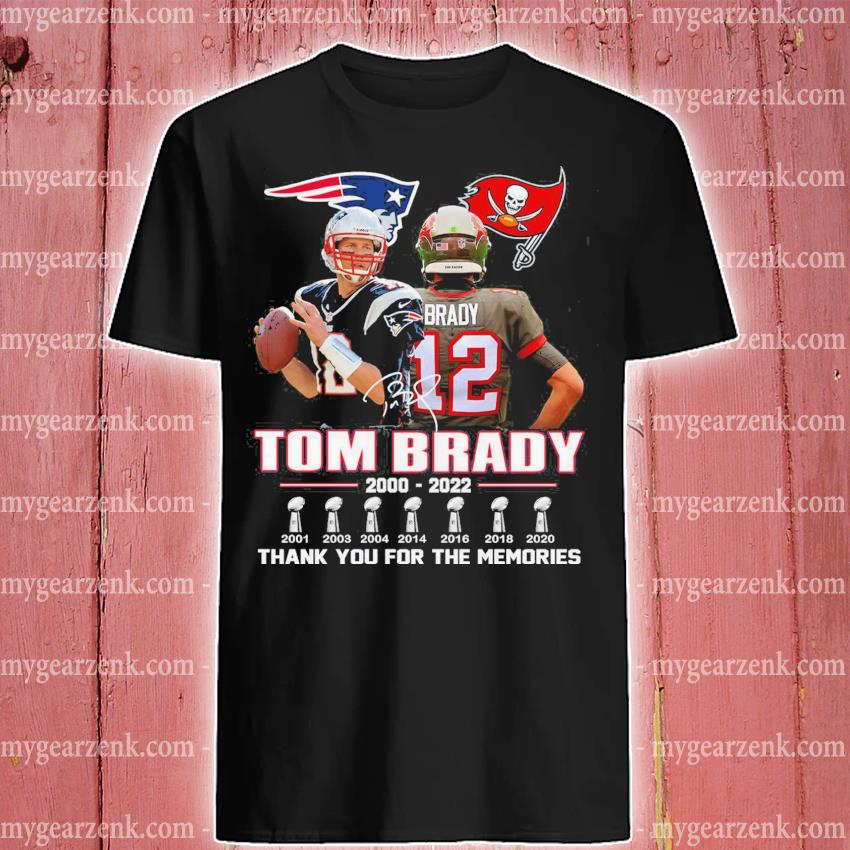 12 Tom Brady 2000 2022 Thank You For The Memories Signatures T