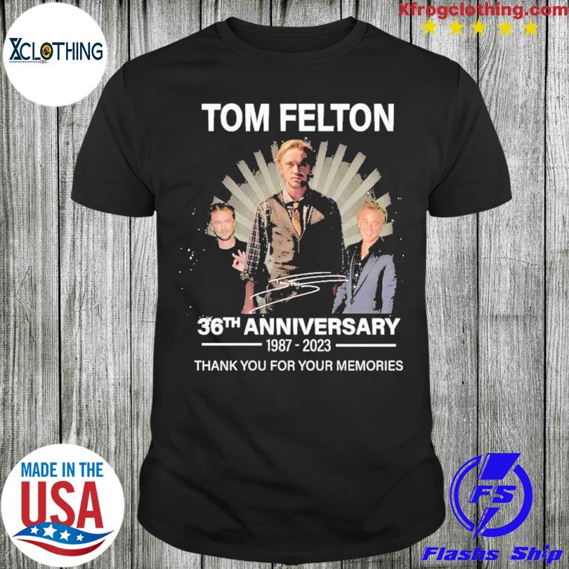 Tom Felton 36th anniversary 1987 2023 signature thank you for the memories shirt