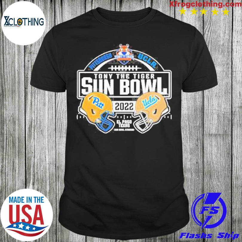 Tony the tiger sun bowl 2022 Pittsburgh panthers vs ucla Bruins helmet shirt