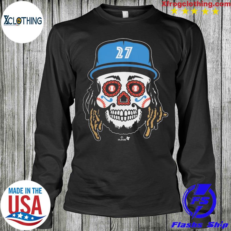 Official toronto blue jays #27 vladimir guerrero jr sugar skull