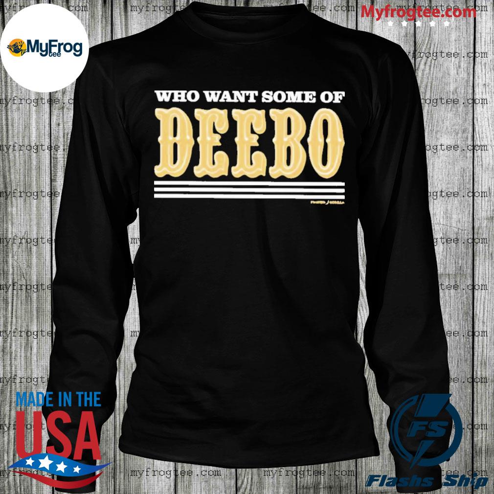 Who wants some of deebo Fitted V-Neck T-Shirt for Sale by the-rtist