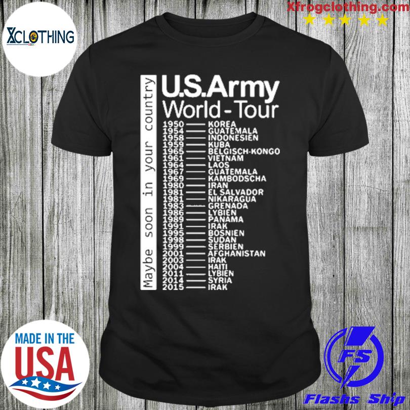 Us army shop world tour t-shirt