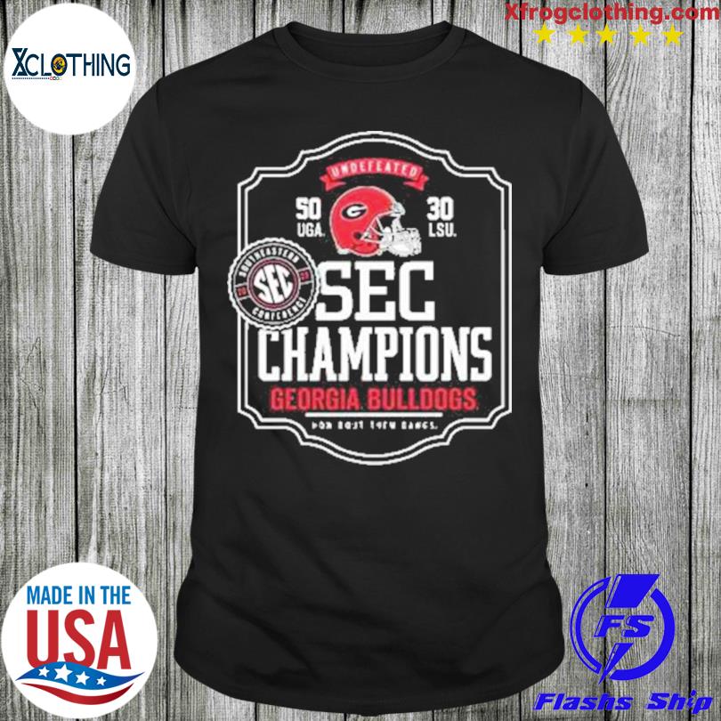 Undefeated Uga 50-30 Lsu 2022 Sec Champions Georgia Bulldogs Shirt