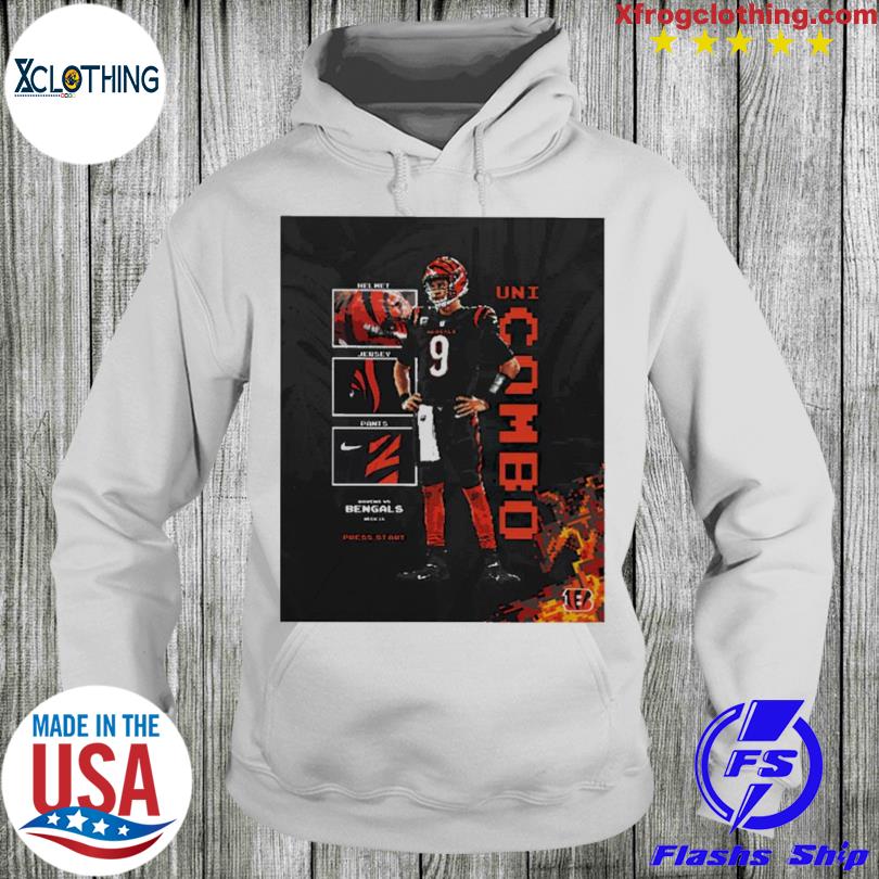 Cincinnati Bengals Uni Combo Helmet Jersey Pants Bengals 9 Shirt