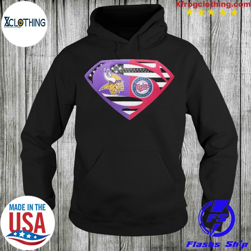 Vikings Minnesota Twins Superman retro shirt