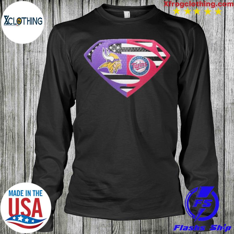 Vikings Minnesota Twins Superman retro shirt