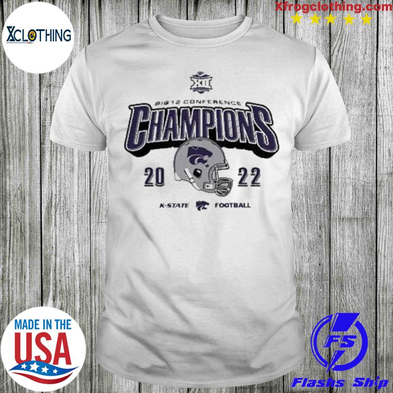 Vintage Helmet K-State Wildcats 2022 Big 12 Football Champions Shirt