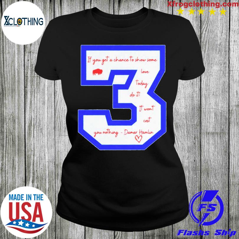 Praying For Damar Hamlin Shirt Love For 3 Vintage - Anynee