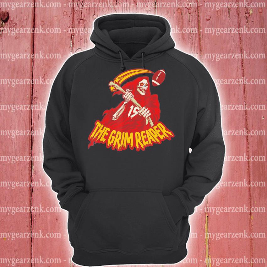 Kansas City Chiefs when it's grim be the grim reaper shirt, hoodie, sweater  and v-neck t-shirt