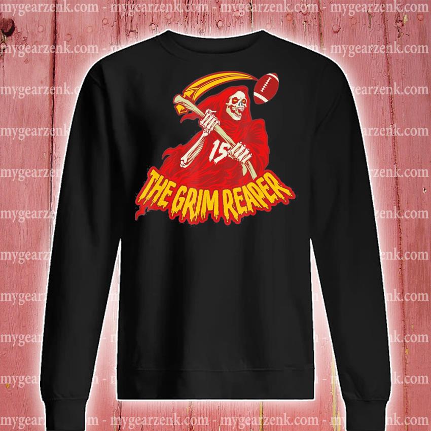 Kansas City Chiefs when it's grim be the grim reaper shirt, hoodie, sweater  and v-neck t-shirt