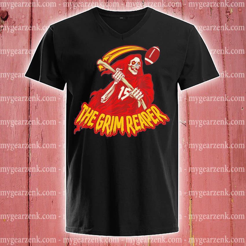 The grim reaper 15 Kansas City Chiefs shirt, hoodie, sweater, longsleeve  and V-neck T-shirt