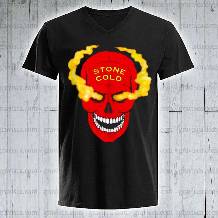 Wwe Stone Cold Steve Austin Red Skull Graphic Shirt