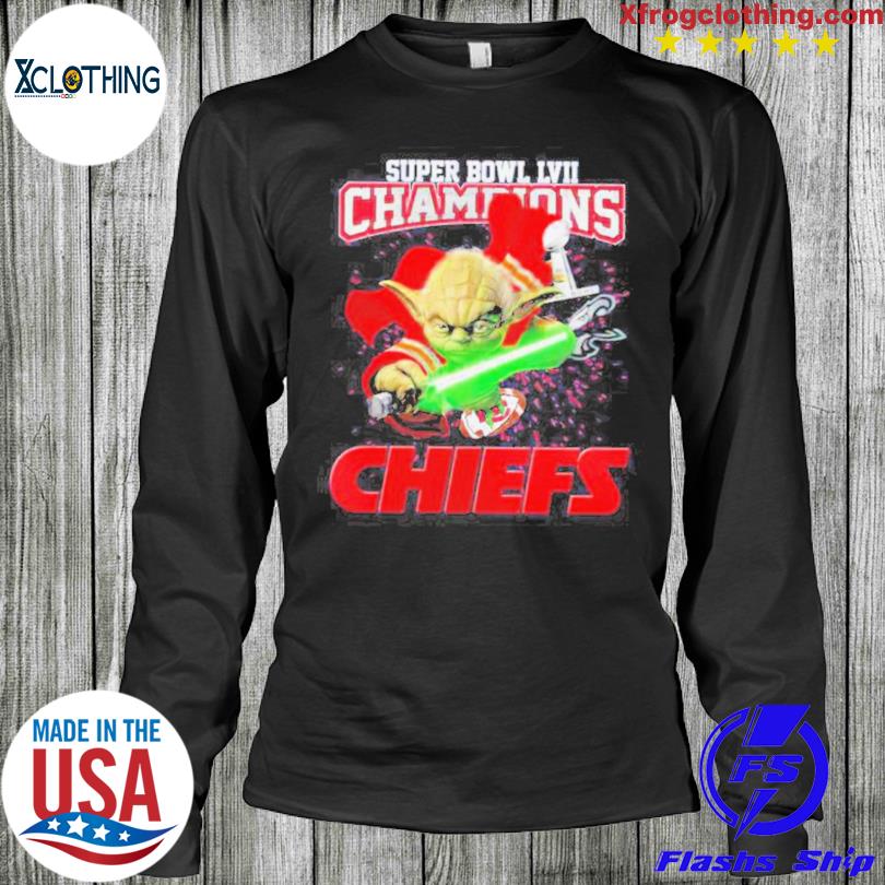 Yoda With Lightsaber Super Bowl Liv Champions San Francisco 49ers And  Kansas City Chiefs T-shirt