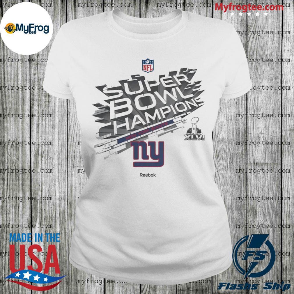 Reebok White New York Giants Super Bowl XLII Long Sleeve T-Shirt