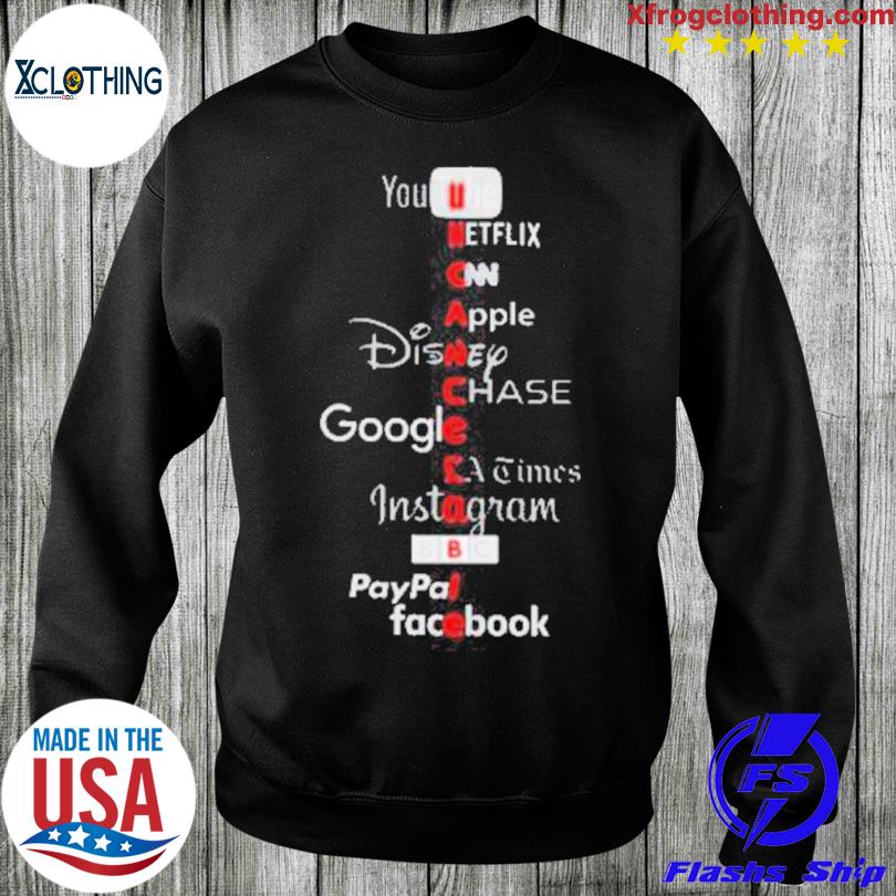 Netflix Cnn Apple Disney Chase Google La Times Instagram Bbw Paypal  Facebook shirt, hoodie, sweater and long sleeve