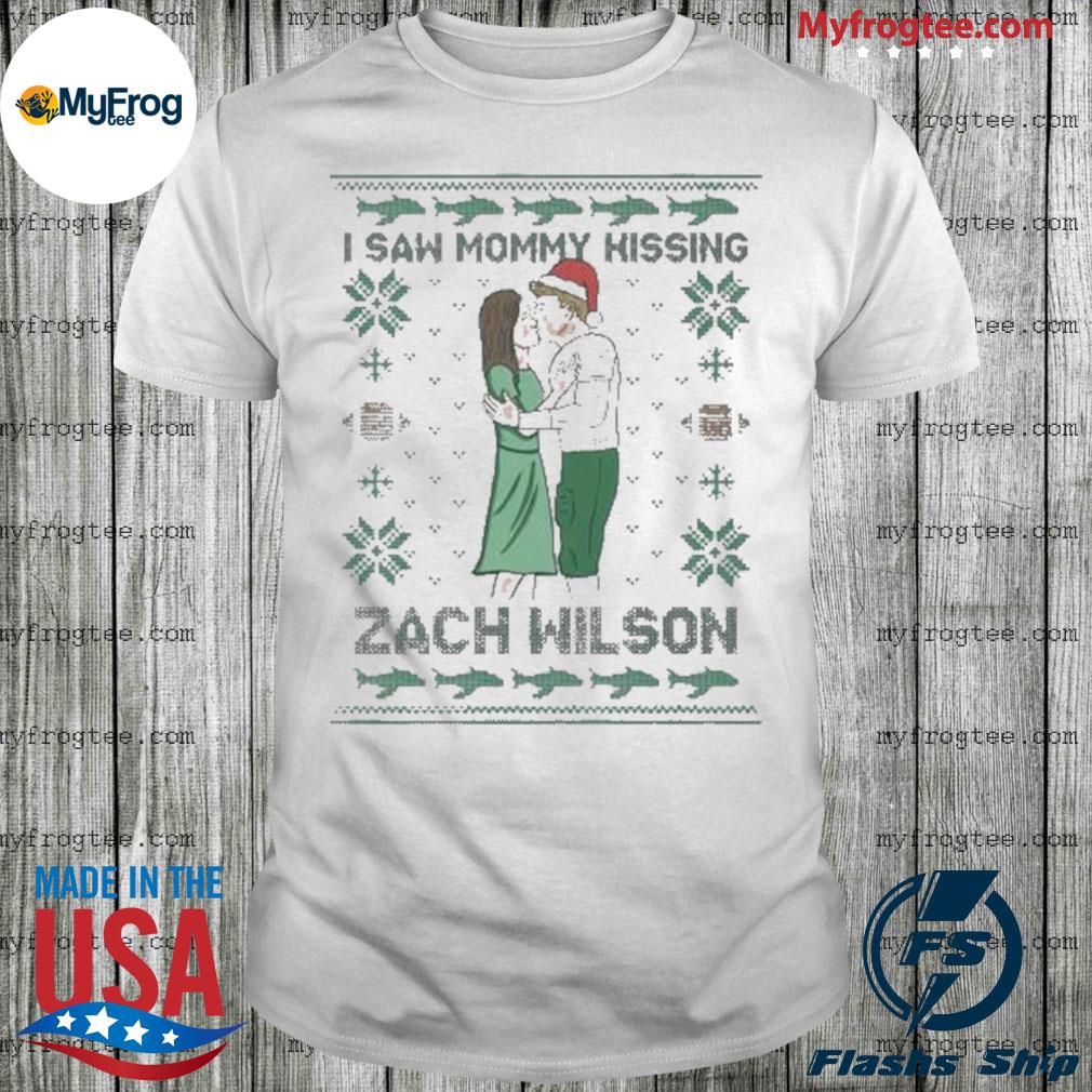 Official I saw mommy kissing Zach Wilson ugly Christmas 2022 T