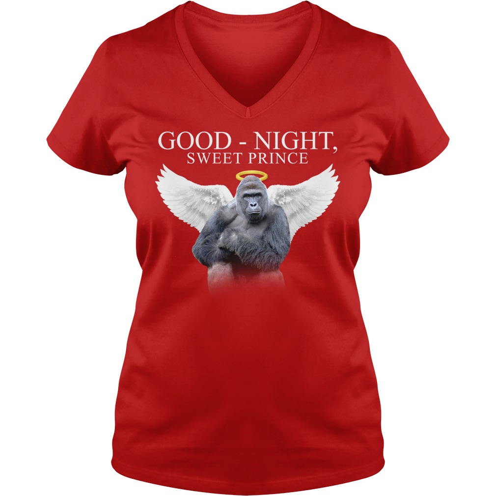 Harambe Gorilla Good Night Sweet Prince Shirt t-shirt by To-Tee