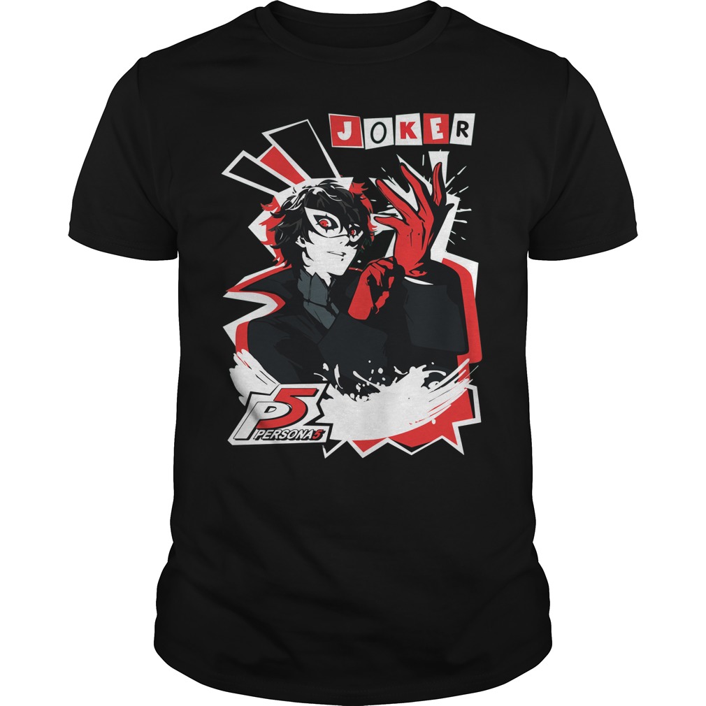 persona 5 joker t shirt