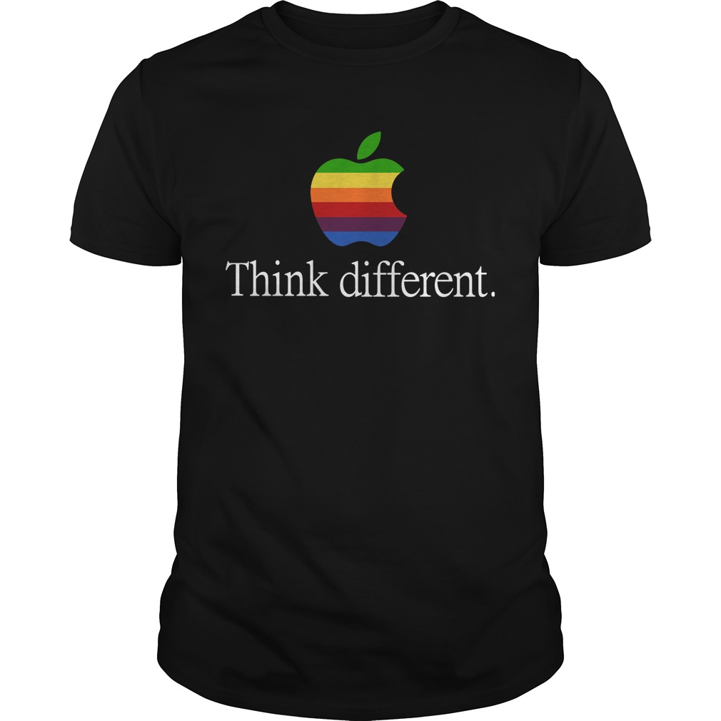 Apple think different LGBT shirt, hoodie, tank top, v-neck t-shirt