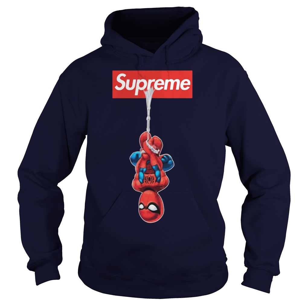 Supreme on sale spiderman hoodie