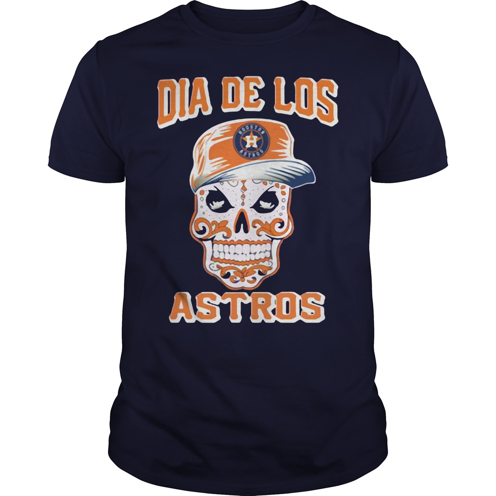 Houston Astros Sugar Skull Dia De Los Muertos Shirt