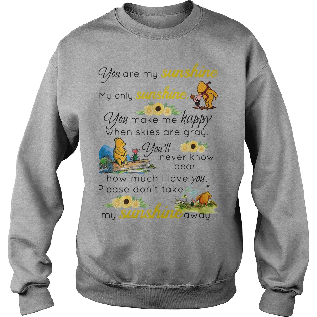 winnie the pooh you are my sunshine shirt