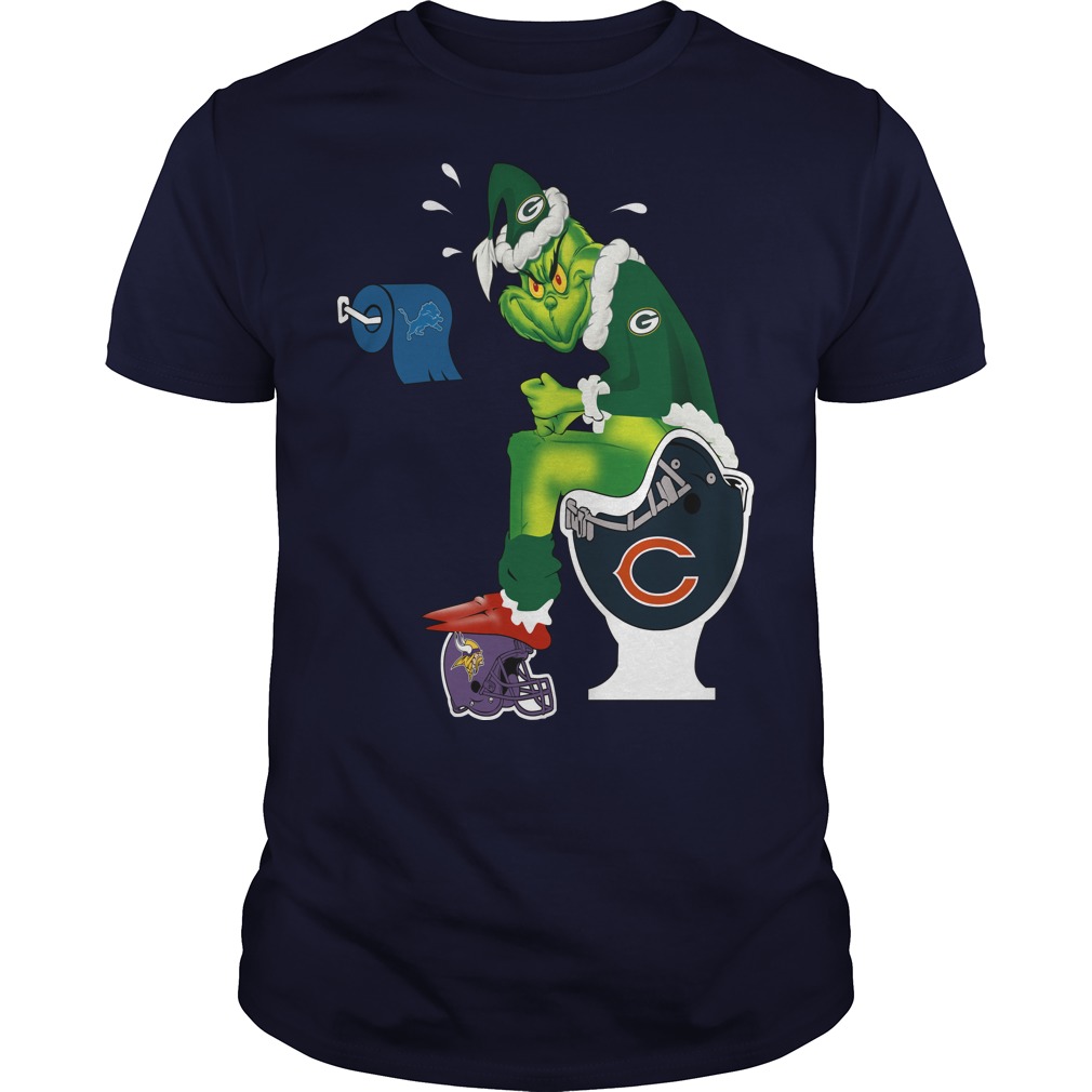 Green Bay Packers Grinch Santa Toilet Buffalo Bills Minnesota Vikings  Christmas shirt, hoodie, sweater, long sleeve and tank top