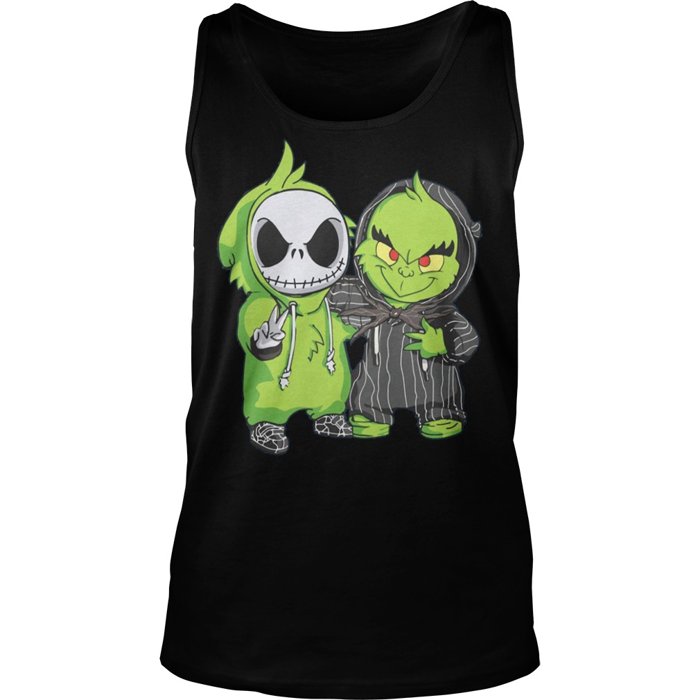 Baby Jack Skellington and Baby Grinch Chicago Bears shirt, hoodie, sweater,  long sleeve and tank top