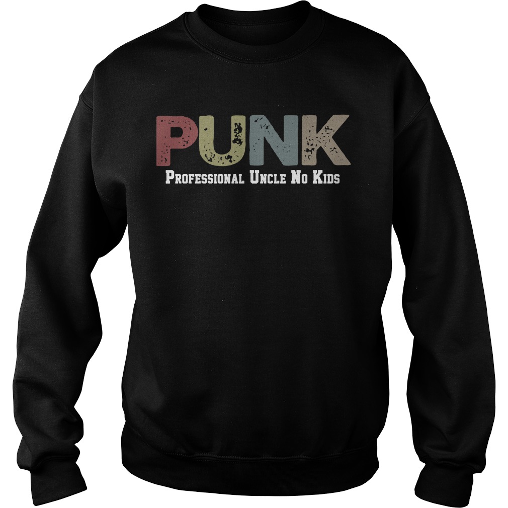 CafePress Punk Professional Uncle No Kids Cotton T-Shirt Black