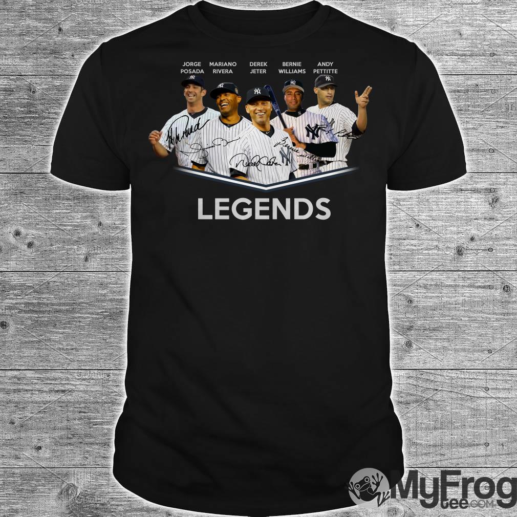 Baseball Yankees Derek Jeter Jorge Posada Mariano Rivera Andy Pettitte  legends shirt, hoodie, tank top and sweater