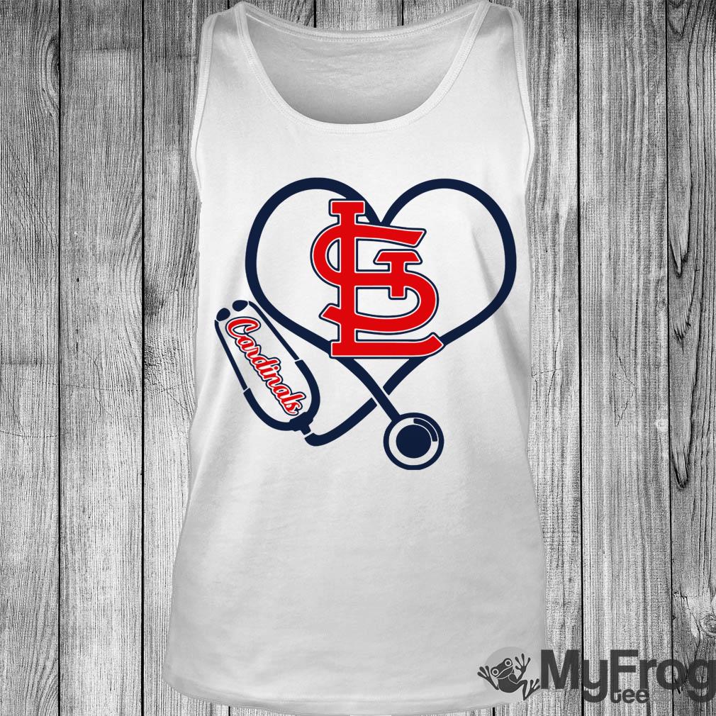 Stethoscope Heart Arizona Cardinals T-Shirt - TeeNaviSport