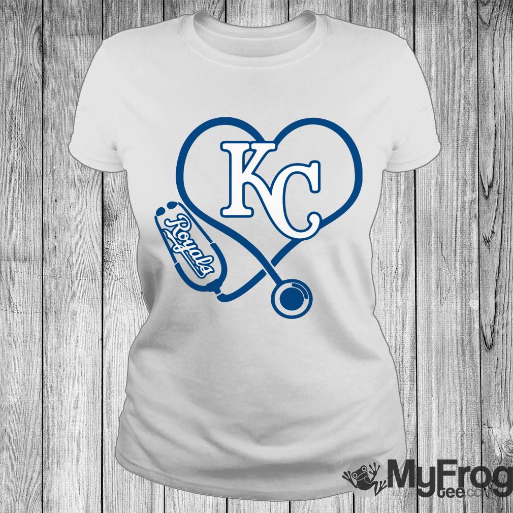 nurse KC Royals Heart Shirt - Kingteeshop