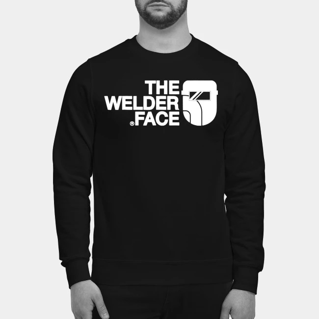 Welder shop face hoodie