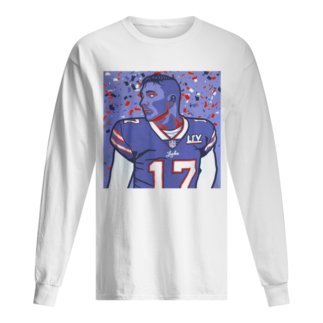 Josh Allen No17 Buffalo Bills Art shirt, hoodie, sweater and long