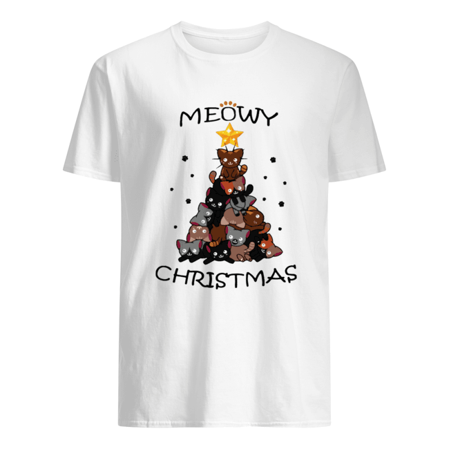 meowy christmas t shirt