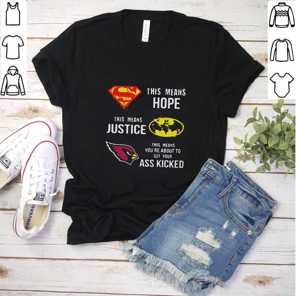 Official Arizona Cardinals Superman means hope Batman justice ass